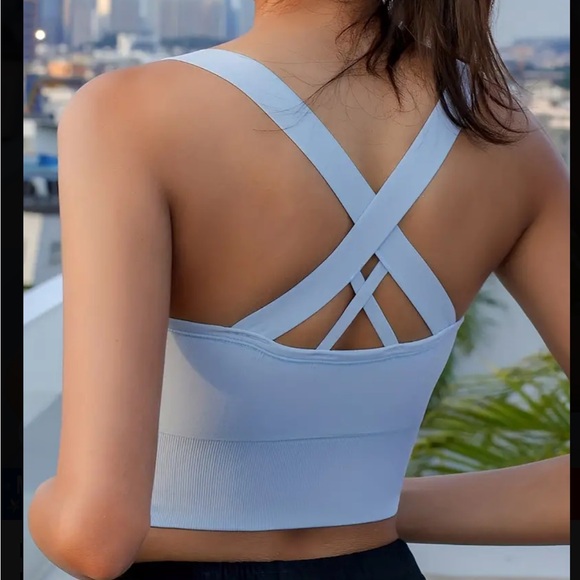 3 PC SET - High-Impact Sports Bras –Breathable Zip-Front Crisscross Back - Picture 3 of 14